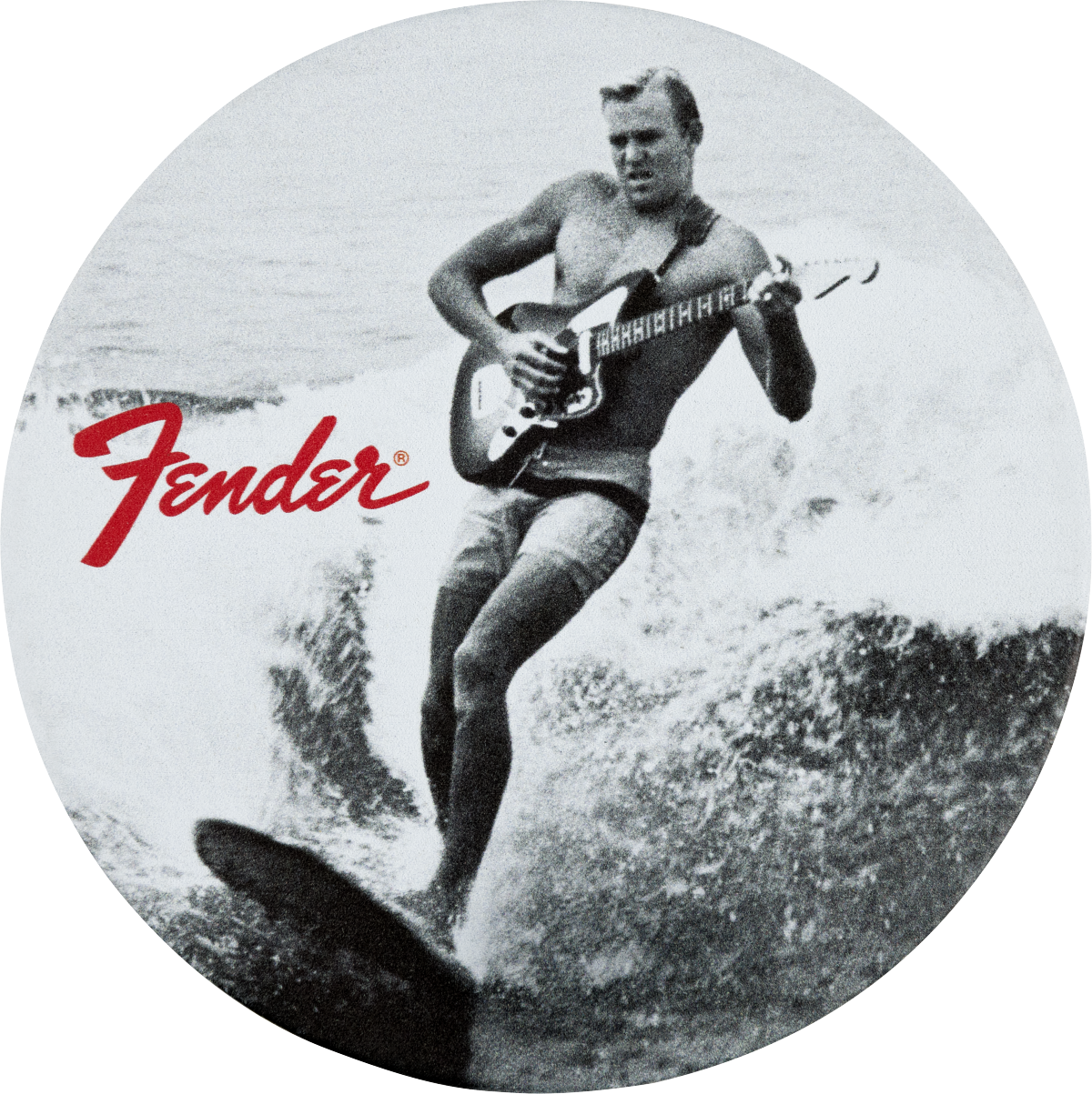 Fender Fender™ Vintage Ads 4-Pk Coaster Set, Black and White