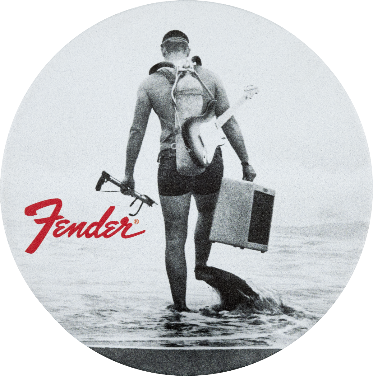 Fender Fender™ Vintage Ads 4-Pk Coaster Set, Black and White
