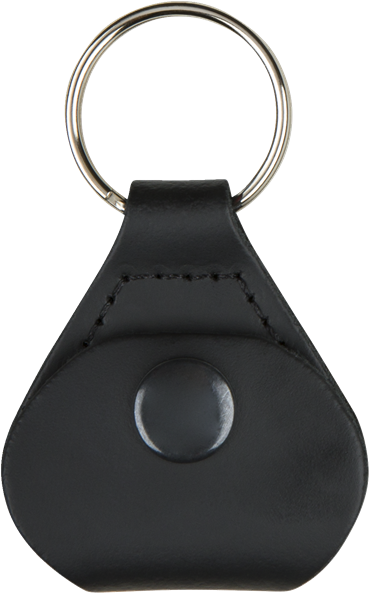 Fender Fender™ Leather Pick Holder Keychain, Black