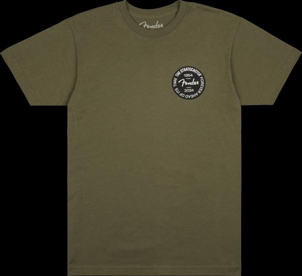 Fender Stratocaster™ 70th Anniversary Badge Tee, Olive, S