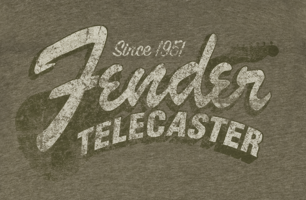 Fender Fender® Since 1951 Telecaster™ T-Shirt, Military Heather Green, L