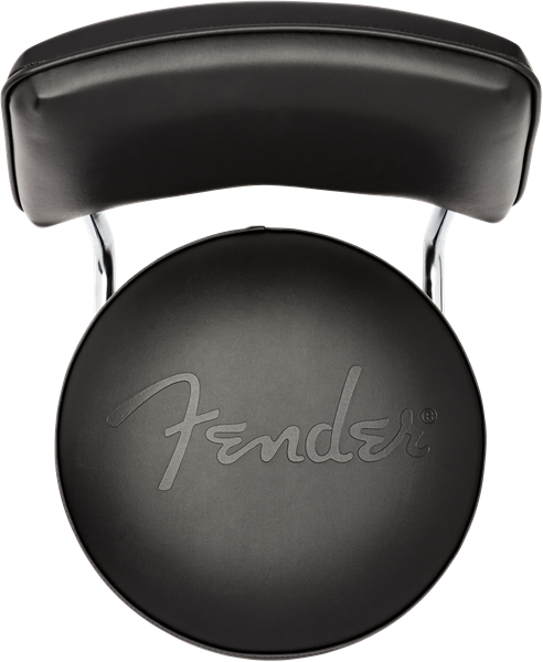 Fender Fender® Blackout Backrest Barstool with Embossed Logo, 30"
