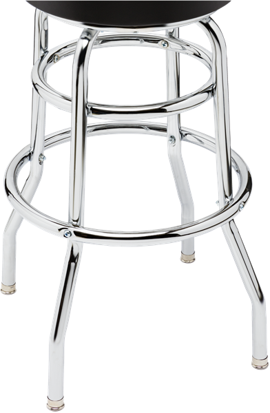 Fender Fender® Blackout Backrest Barstool with Embossed Logo, 30"