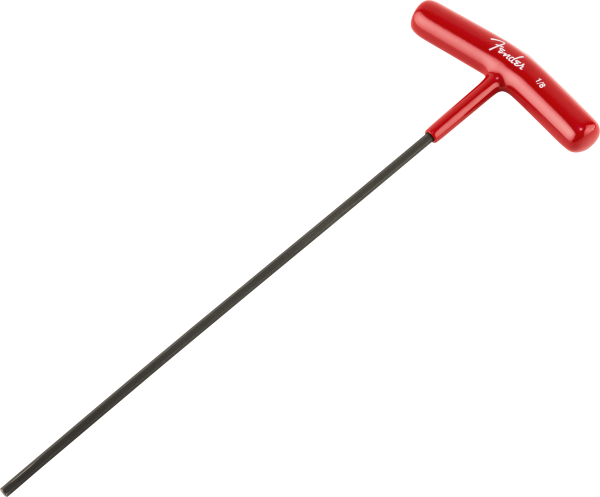 Fender Truss Rod Adjustment Wrench, "T-Style", 1/8", Red