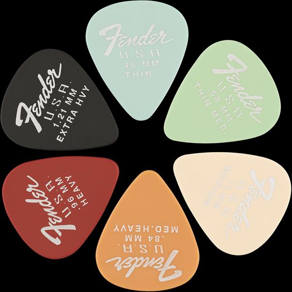 Fender Dura-Tone 351 Shape, 1.21, Black, 12-Pack