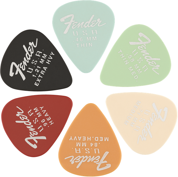 Fender Dura-Tone 351 Shape, 1.21, Black, 12-Pack