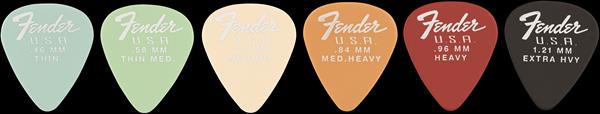 Fender Dura-Tone 351 Shape, 1.21, Black, 12-Pack