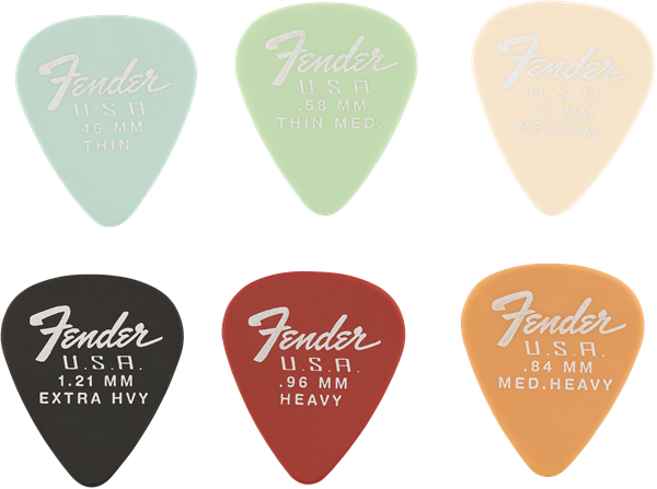 Fender Dura-Tone 351 Shape, 1.21, Black, 12-Pack