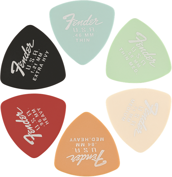 Fender Dura-Tone 346 Shape, 1.21, Black, 12-Pack