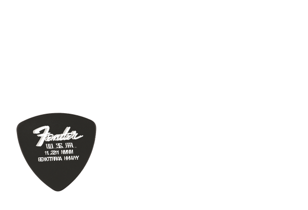 Fender Dura-Tone 346 Shape, 1.21, Black, 12-Pack