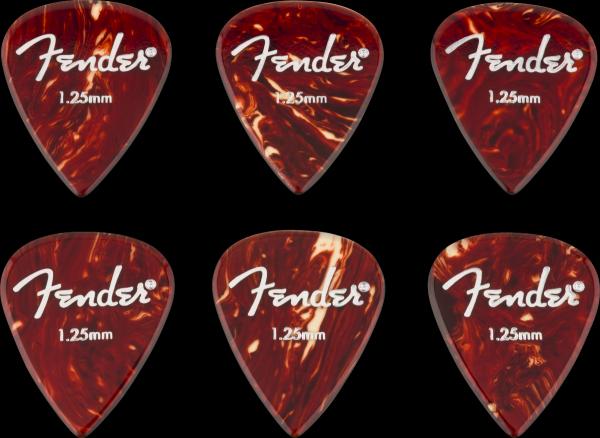 Fender Aero Acrylic Picks, 6-count, 1.25mm