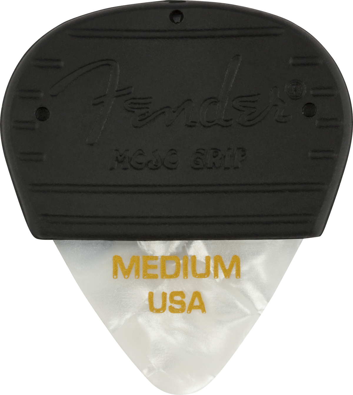 Fender Mojo Grip Picks, Celluloid, Medium, 3-Pack, White Moto