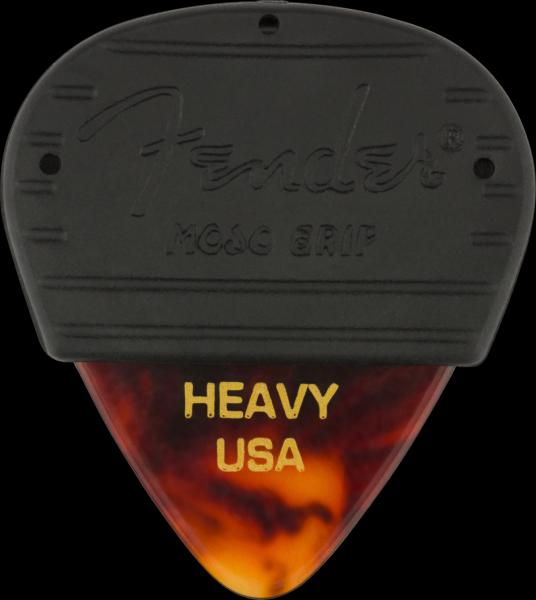Fender Mojo Grip Picks, Celluloid, Heavy, 3-Pack, Tortoiseshell