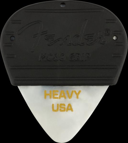 Fender Mojo Grip Picks, Celluloid, Heavy, 3-Pack, White Moto