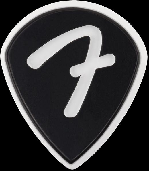 Fender F Grip 551 Picks, Black, (3)