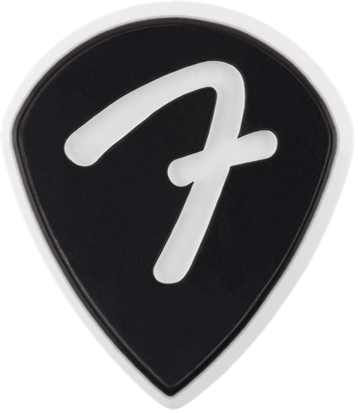 Fender F Grip 551 Picks, Black, (3)