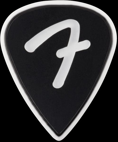 Fender F Grip 351 Picks, Black, (3)