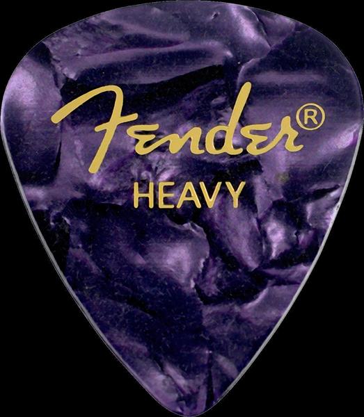 Fender Premium Celluloid 351 Shape Picks, Heavy, Purple Moto, 144-Pack