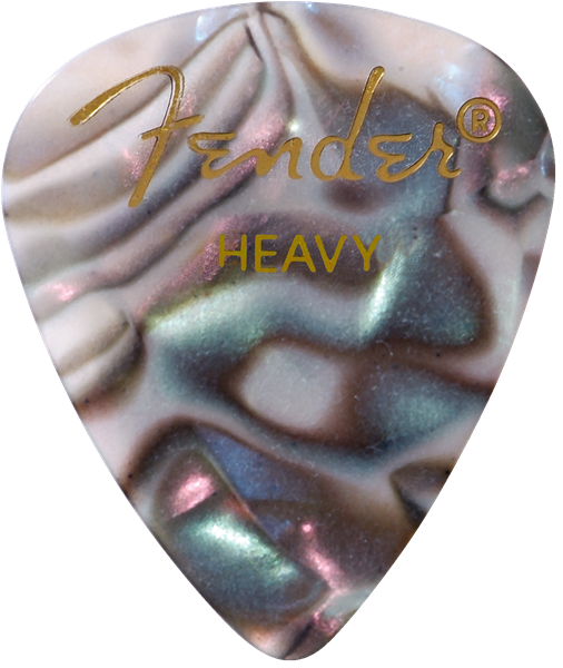Fender Premium Celluloid 351 Shape Picks, Heavy, Abalone, 144-Pack