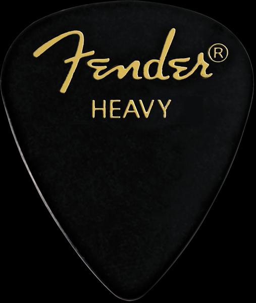Fender Classic Celluloid, Black, 351 Shape, Heavy,144 Count