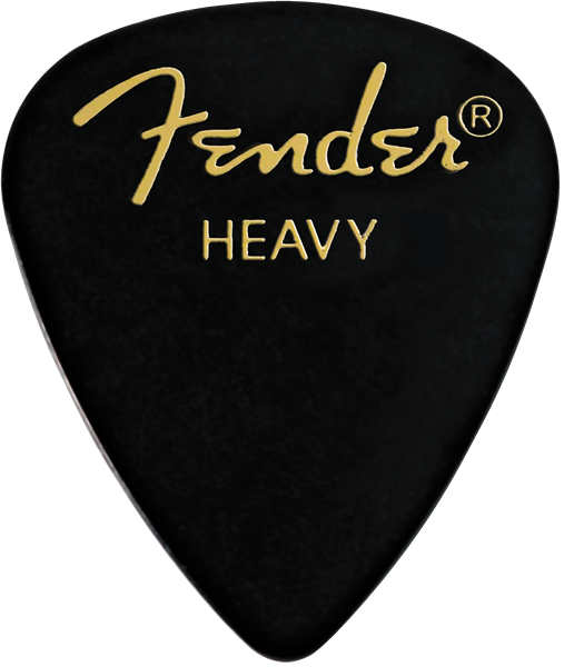 Fender Classic Celluloid, Black, 351 Shape, Heavy,144 Count