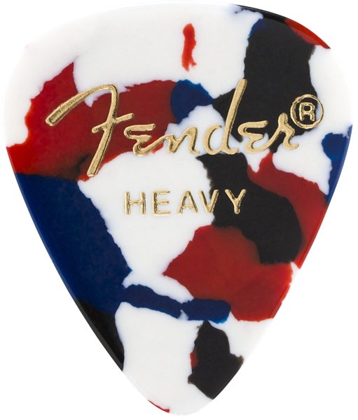 Fender Classic Celluloid, Confetti, 351 Shape, Heavy, 144 Count