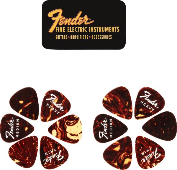 Fender Fender® Fine Electric Pick Tin - 12 Pack