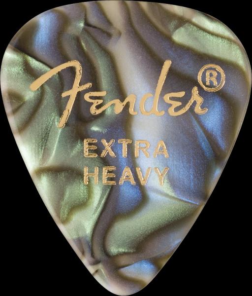 Fender 351 Shape Premium Picks, Extra Heavy, Abalone, 12 Count