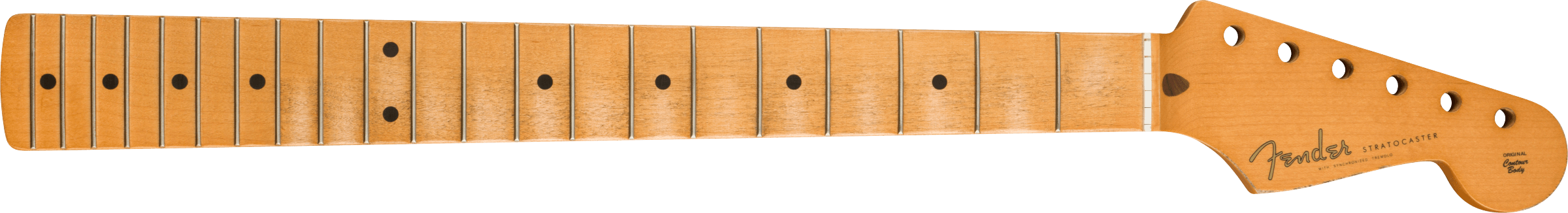 Fender Road Worn® '50's Stratocaster®  Neck, 21 Vintage Tall Frets, Maple, Soft "V"