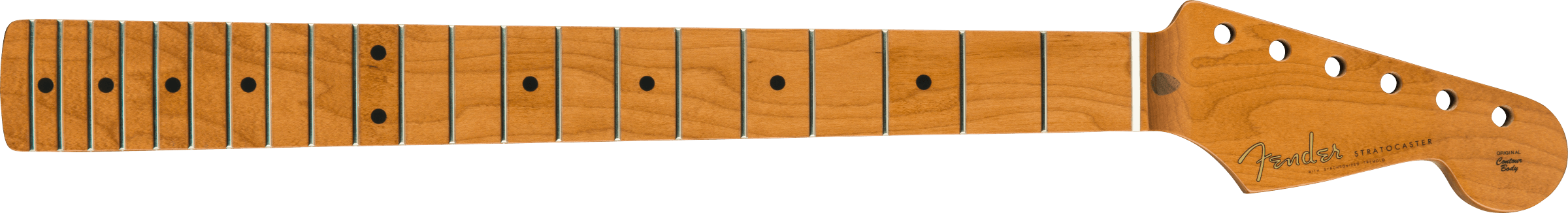 Fender Roasted Maple Vintera® Mod 50's Stratocaster® Neck, 21 Medium Jumbo Frets, 9.5", "V" Shape