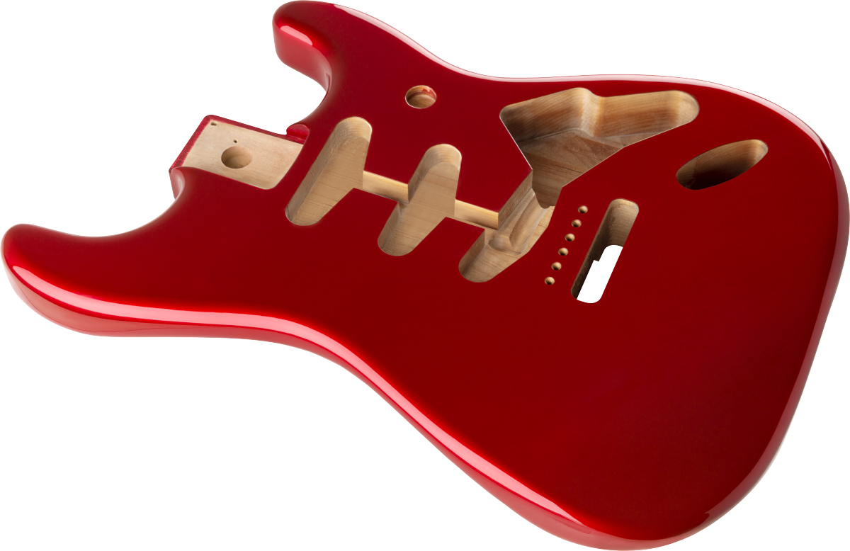 Fender Classic Series 60's Stratocaster® SSS Alder Body Vintage Bridge Mount, Candy Apple Red
