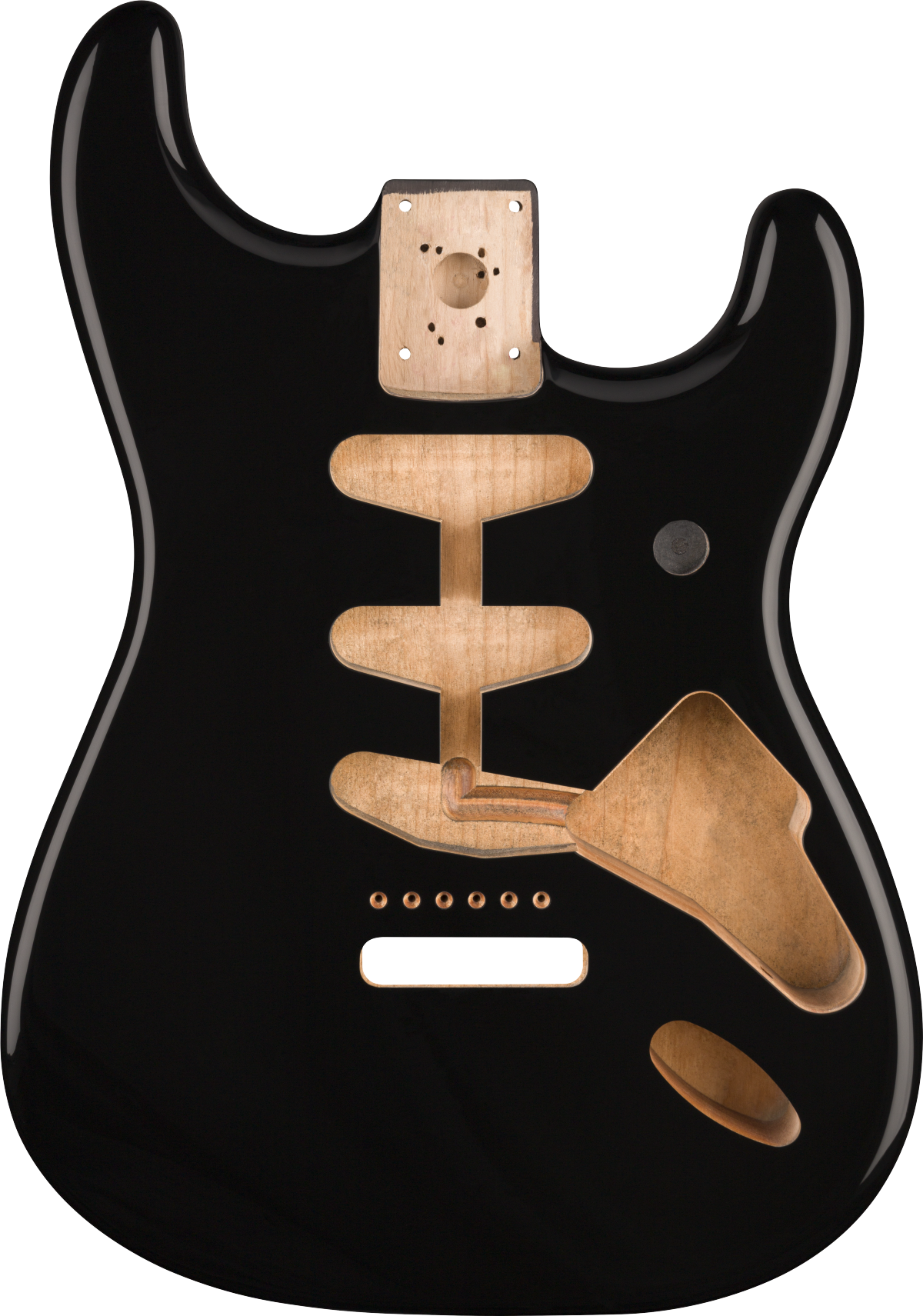 Fender Classic Series 60's Stratocaster® SSS Alder Body Vintage Bridge Mount, Black