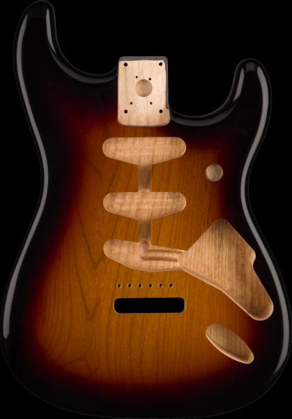 Fender Classic Series 60's Stratocaster® SSS Alder Body Vintage Bridge Mount, 3-Color Sunburst