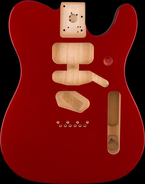 Fender Deluxe Series Telecaster® SSH Alder Body Modern Bridge Mount, Candy Apple Red