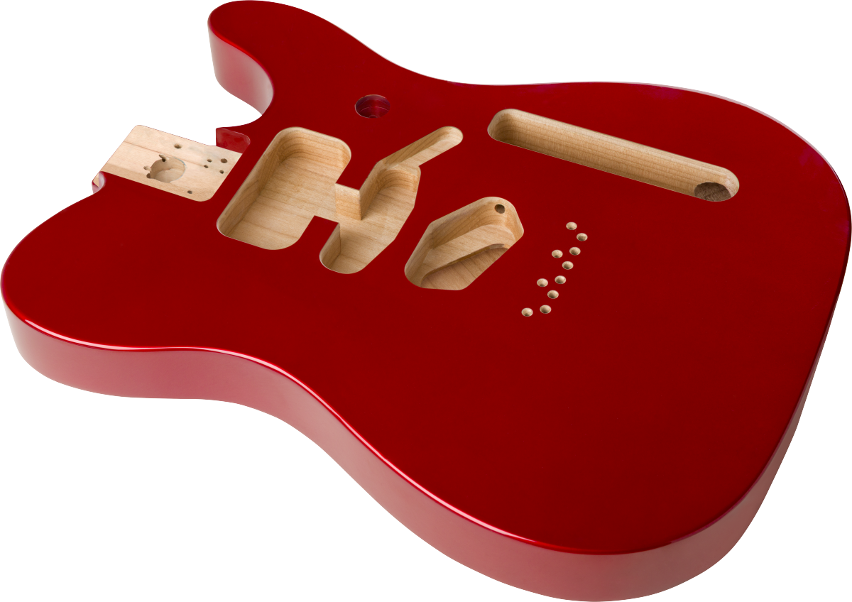 Fender Deluxe Series Telecaster® SSH Alder Body Modern Bridge Mount, Candy Apple Red