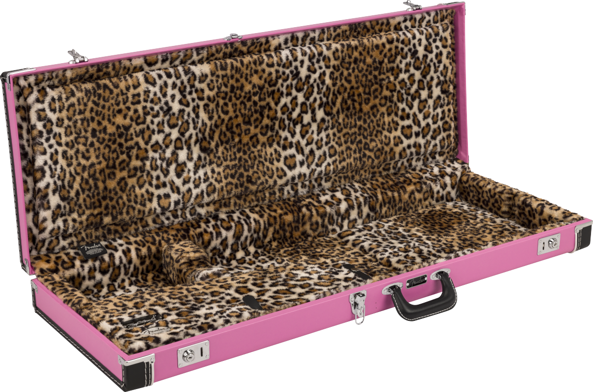 Fender Joe Strummer Strat/Tele Case, Pink Leopard