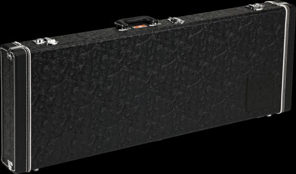 Fender Waylon Jennings Strat/Tele Case, Black Tooled Leather