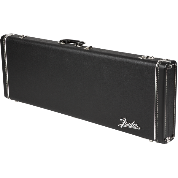 Fender G&G Deluxe Strat®/Tele® Hardshell Case, Left Handed, Black with Orange Plush Interior