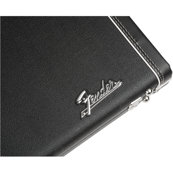 Fender G&G Deluxe Strat®/Tele® Hardshell Case, Left Handed, Black with Orange Plush Interior