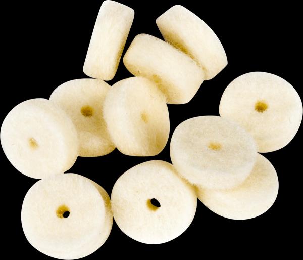 Fender White Strap Button Felt Washers (12)
