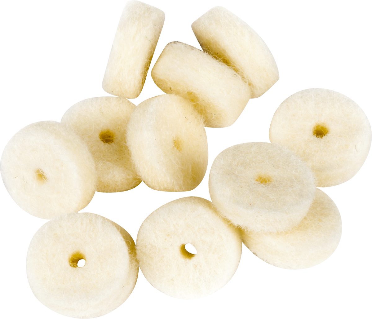 Fender White Strap Button Felt Washers (12)
