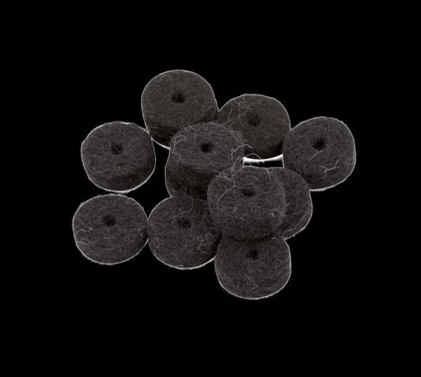 Fender Black Strap Button Felt Washers (12)