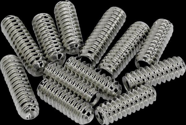 Fender American Vintage Stratocaster®/Telecaster® Bridge Saddle Height Adjustment Screws (12) (Nickel)