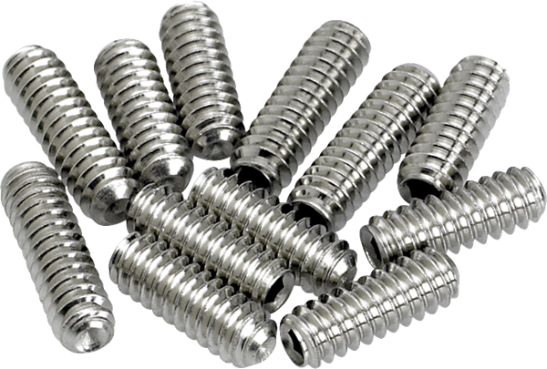 Fender American Vintage Stratocaster®/Telecaster® Bridge Saddle Height Adjustment Screws (12) (Nickel)