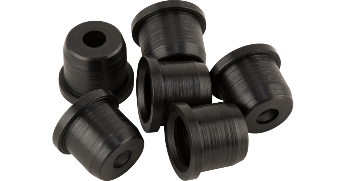 Fender American Standard Tele® Strings-Thru-Body String Ferrules, Black (6)