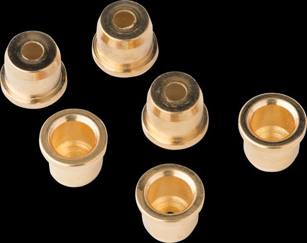 Fender American Series Telecaster® Strings-Thru-Body String Ferrules (6) (Gold)