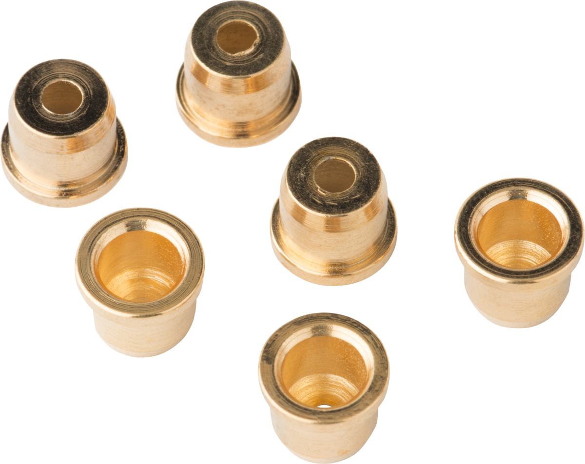 Fender American Series Telecaster® Strings-Thru-Body String Ferrules (6) (Gold)