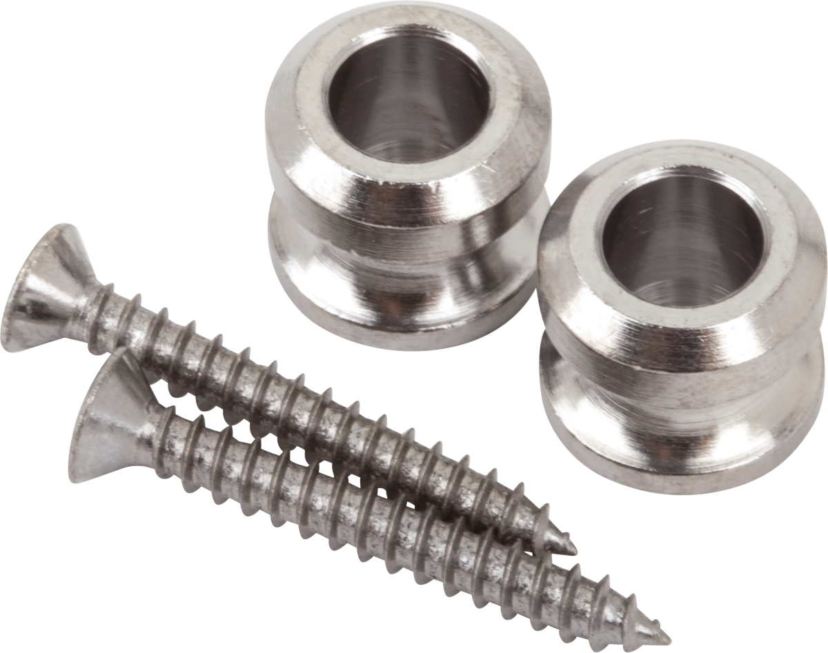 Fender Security Locking Strap Buttons, Nickel (2)