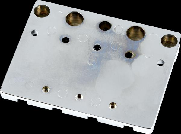 Fender Fender® HiMass™ 4-String Bass Bridge Assembly With Brass Saddles, Chrome