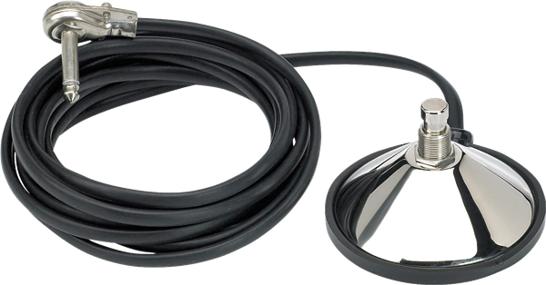 Fender 1-Button Vintage Footswitch: Shielded with 1/4" Jack, '63 Fender® Reverb, Passport® P.A., Cyber-Twin® (Reverb/Effects Byp